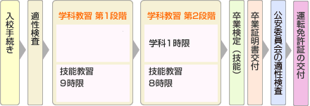 免許取得までの流れ